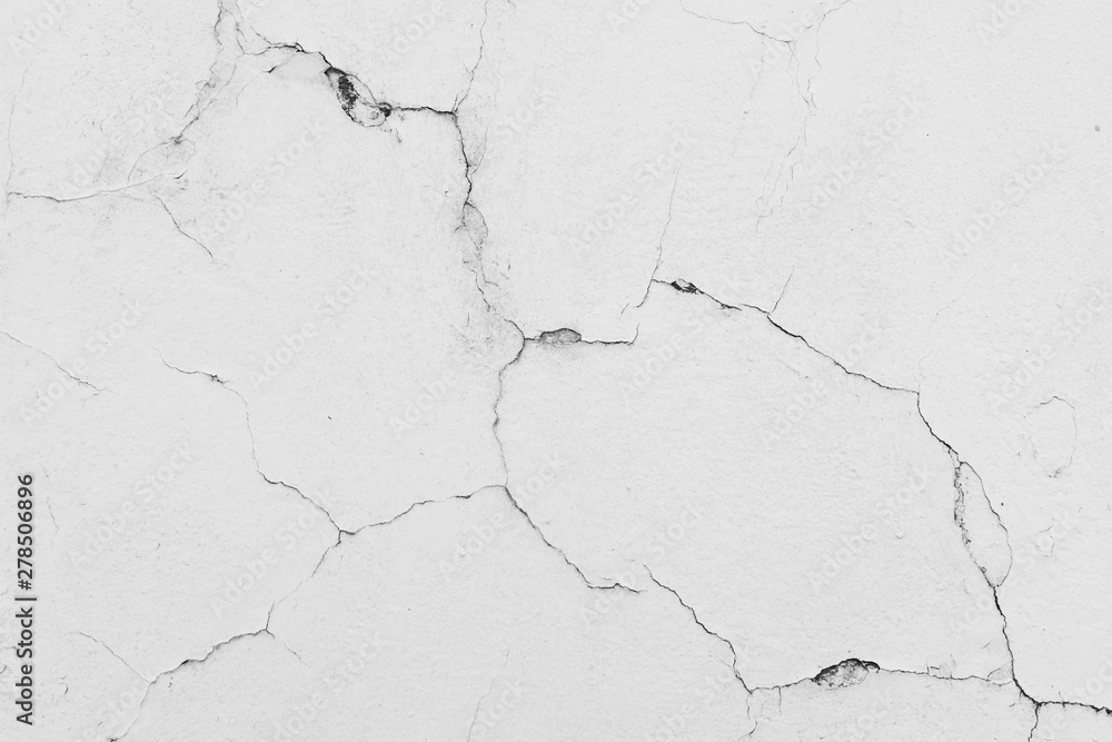 Fototapeta premium white cement wall with crack