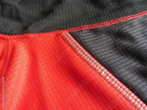detail of a breathable sport clothes