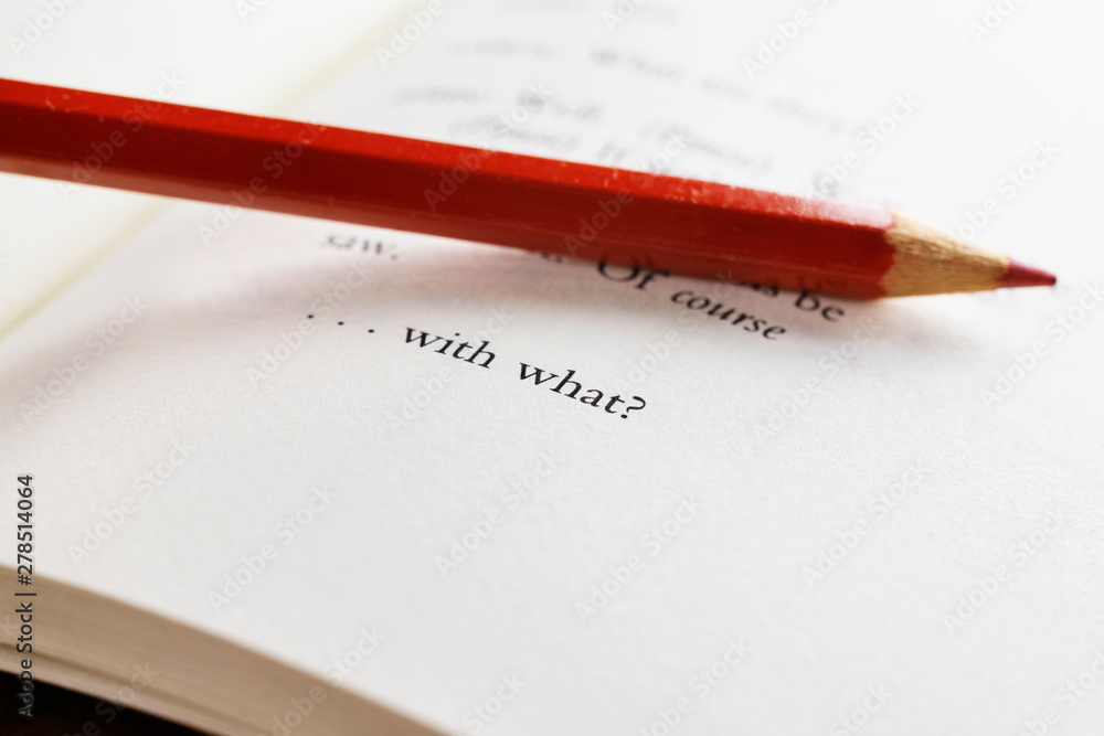 Book with words Book with words