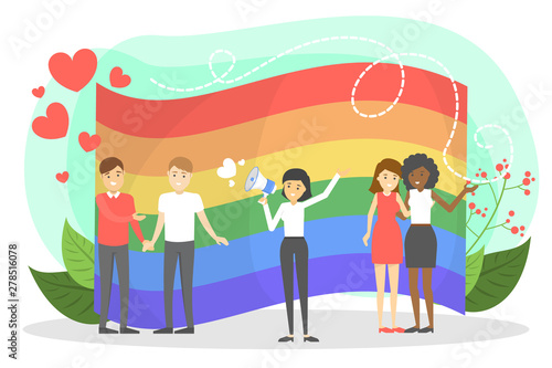 LGBT community concept