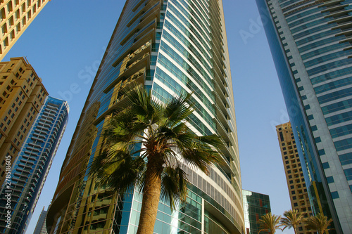 Skyscrapers in Dubai. Modern and stylish skyscrapers