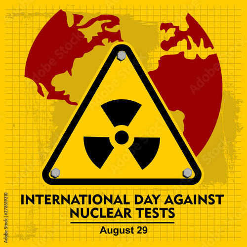 International Day Against Nuclear Test, vector  