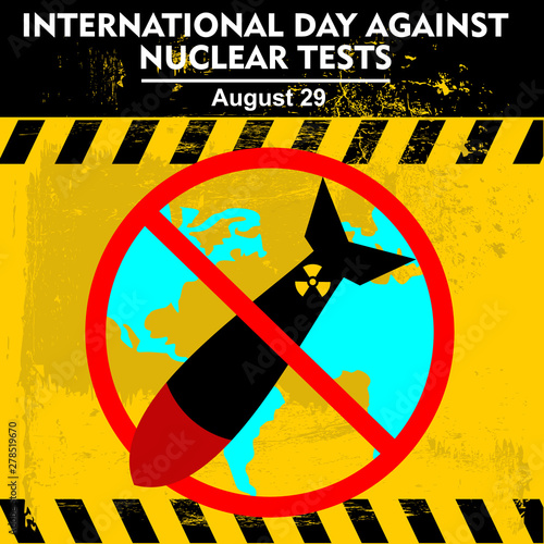 International Day Against Nuclear Test, vector  