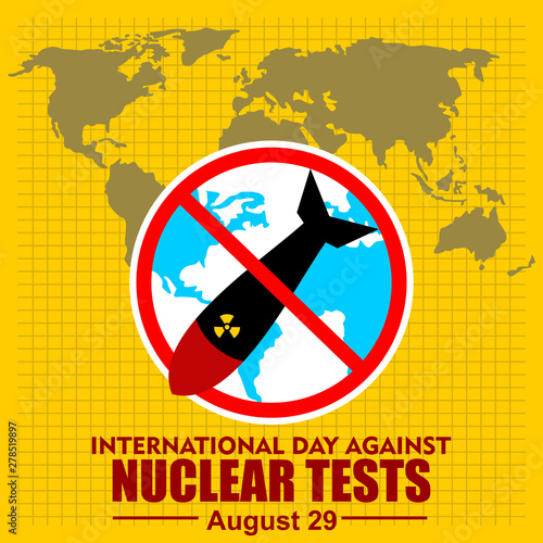 International Day Against Nuclear Test, vector  