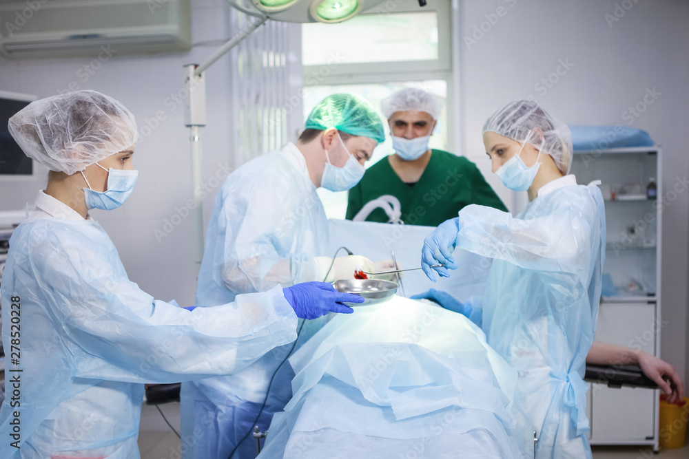 Team of surgeons doing surgery Team of surgeons doing surgery