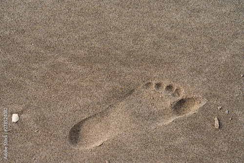 Fußspur im Sand