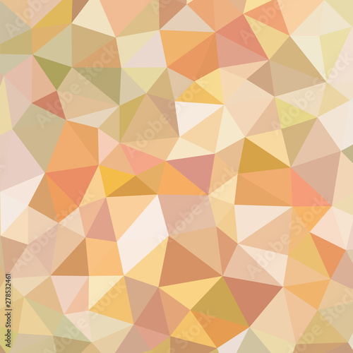 Polygonal abstract background - vector pattern in orange, brown, beige colors. Geometric backdrop. Web site wallpaper. 