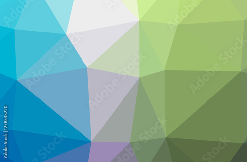 Illustration of abstract Blue And Yellow horizontal low poly background. Beautiful polygon design pattern.