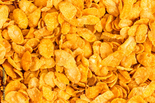 healthy food background of corn flakes