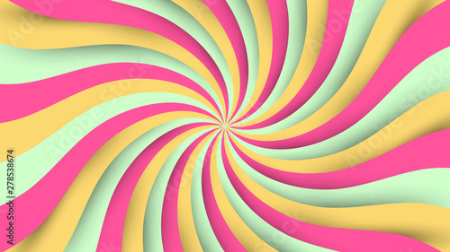 light shine comic style paper cut use color pastel. 