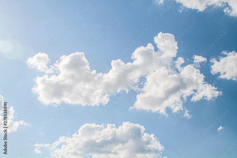 Obraz premium white clouds in the blue sky. background
