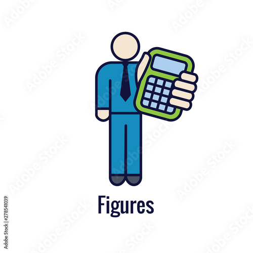 Accountant or Accounting Icon Set w money, accounting & similar concept