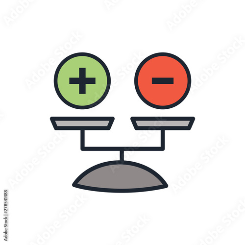 Positive and Negative, True AND False Images or Plus and Minus