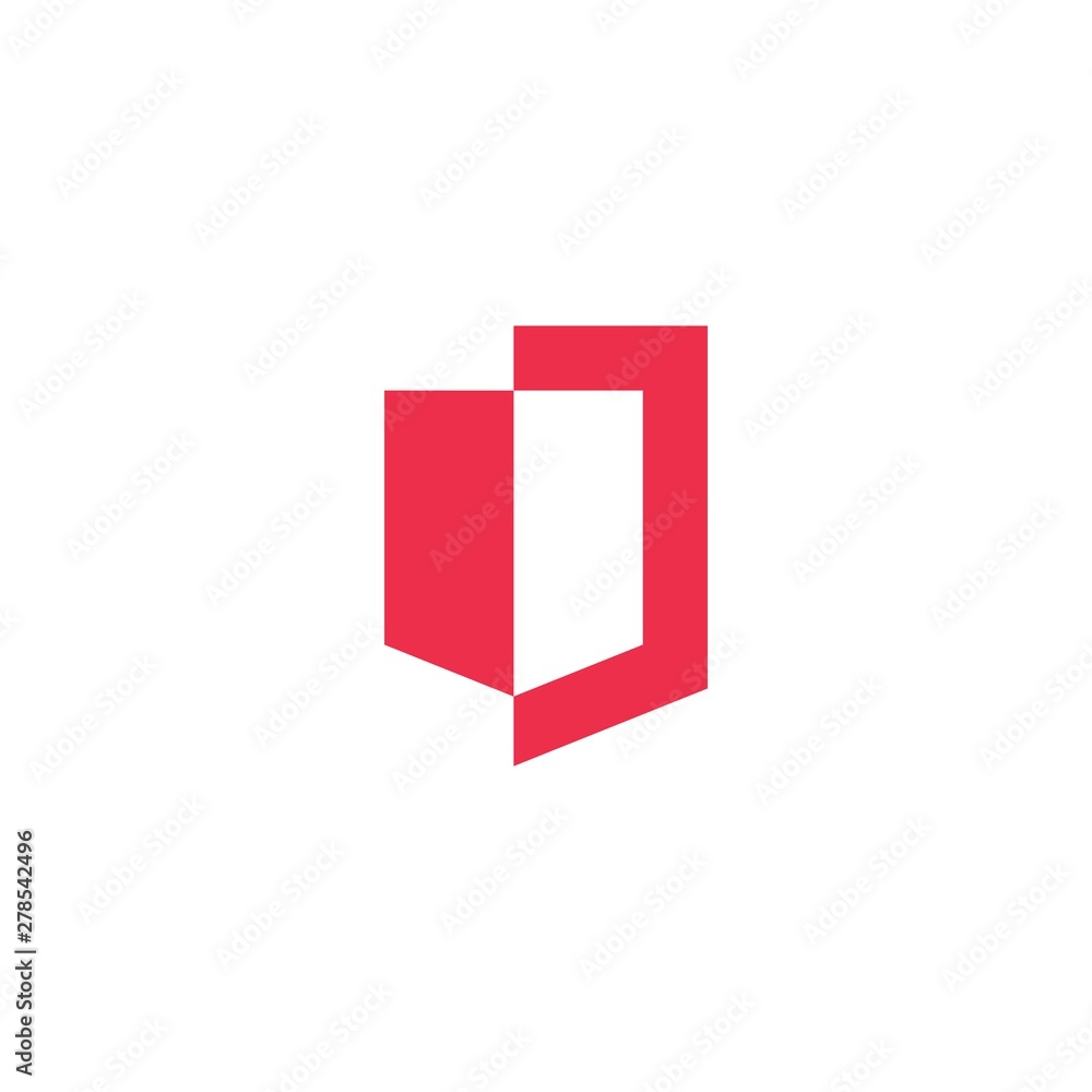 geometric shield logo vector icon illustration geometric shield logo vector icon illustration