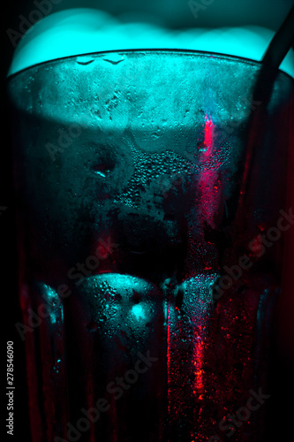 cold glass at a party