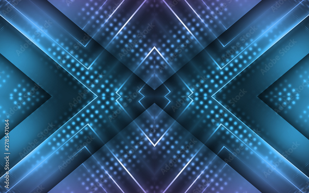 Dark abstract futuristic background. Neon lines, glow. Neon lines, shapes. Pink and blue glow Dark abstract futuristic background. Neon lines, glow. Neon lines, shapes. Pink and blue glow