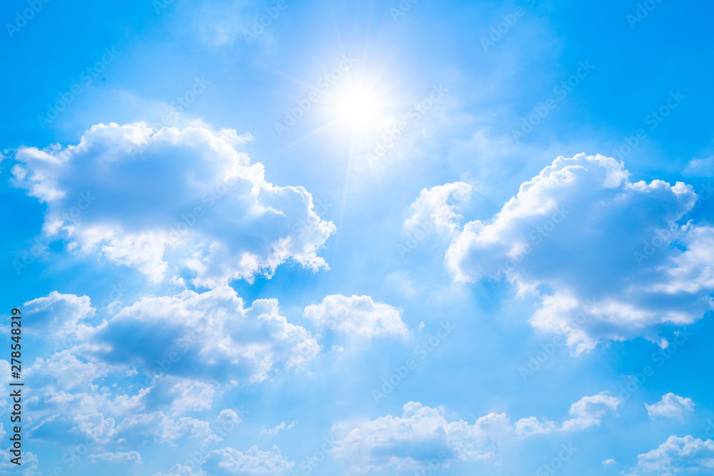 blue sky with clouds