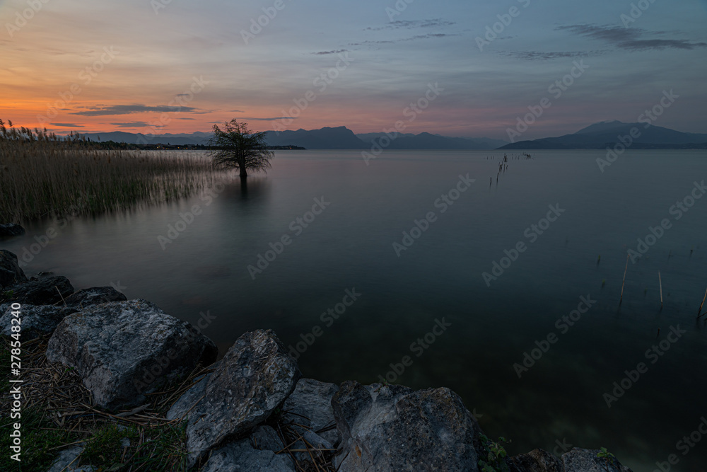 Gardasee bei Sonnenuntergang