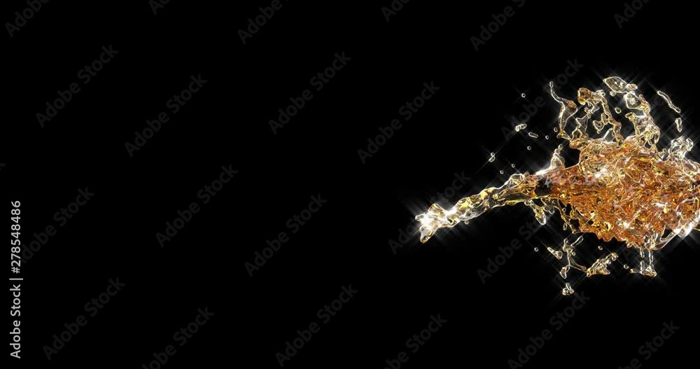 Beer Wave Curve Shape a Slow Motion Macro Shot Beer Wave Curve Shape a Slow Motion Macro Shot
