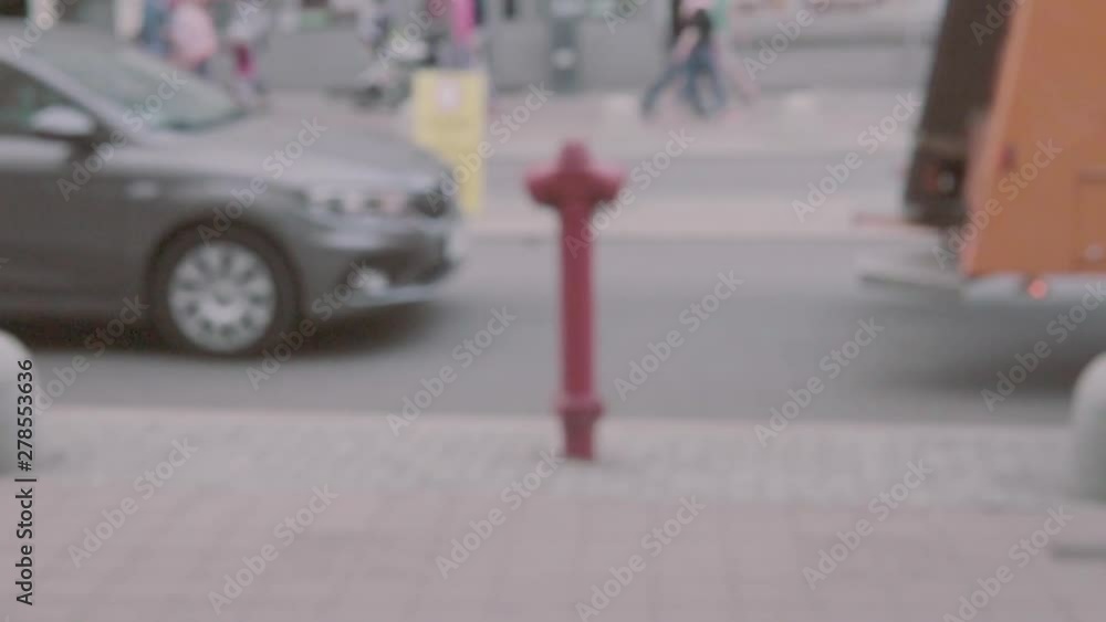 Crowd Walking People Side Walk Street Slow Motion Crowd Walking People Side Walk Street Slow Motion