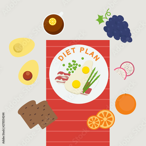 Healthy eating, dieting, slimming and weigh loss concept.