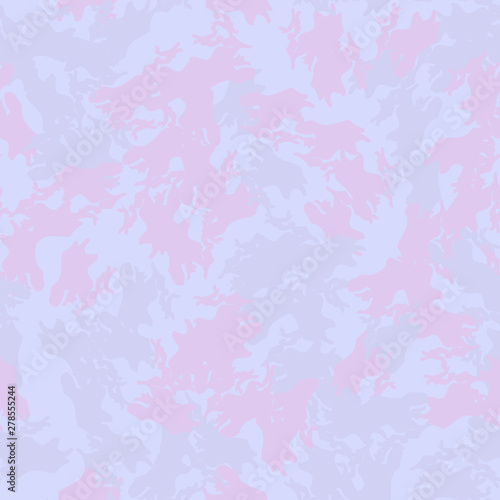 UFO camouflage of various shades of violet, pink and lavender colors