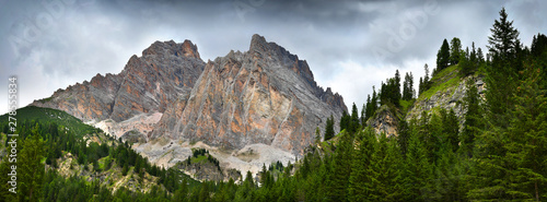 The Dolomitic massif of Cristallo in the Sexten Dolomites near Cortina d'Ampezzo (Belluno), Italy. photo