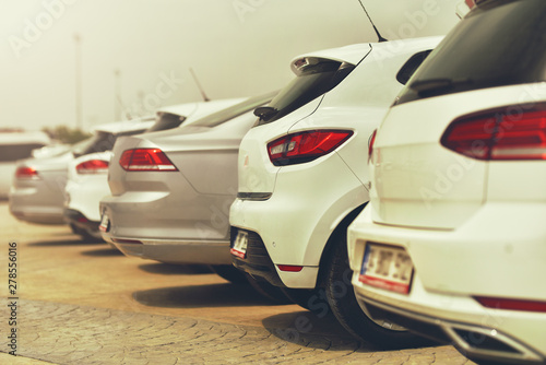 a number of import cars prepared for sale © Oleksandr