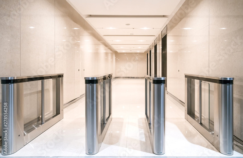 Stainless steel entrance guard at apartment entrance