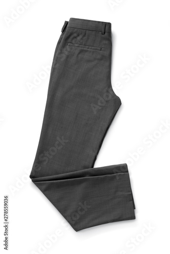 Pants for clothing isolated on white background