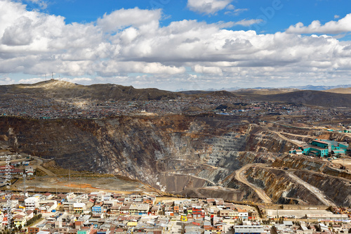 Detail of the open pit 