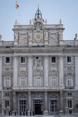 Palacio real de Madrid en España
