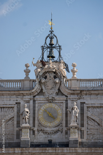 Palacio real de Madrid en España