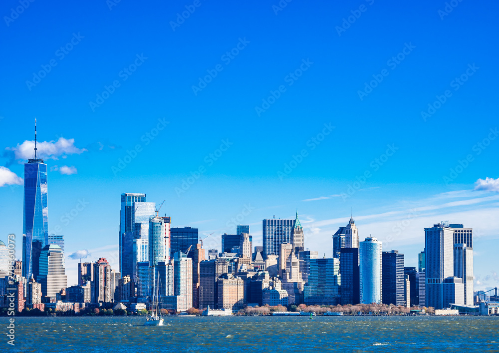 Fototapeta premium Wieżowce Nowego Jorku na Manhattanie