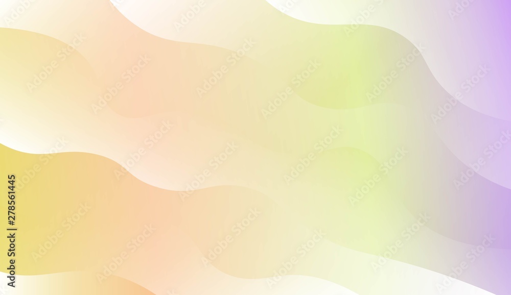 Fototapeta premium Template Modern Background With Curves Lines. Design For Cover Page, Poster, Banner Of Websites. Vector Illustration with Color Gradient.