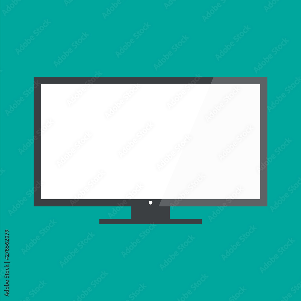 Modern blank flat screen TV set. Lcd tv display screen Modern blank flat screen TV set. Lcd tv display screen