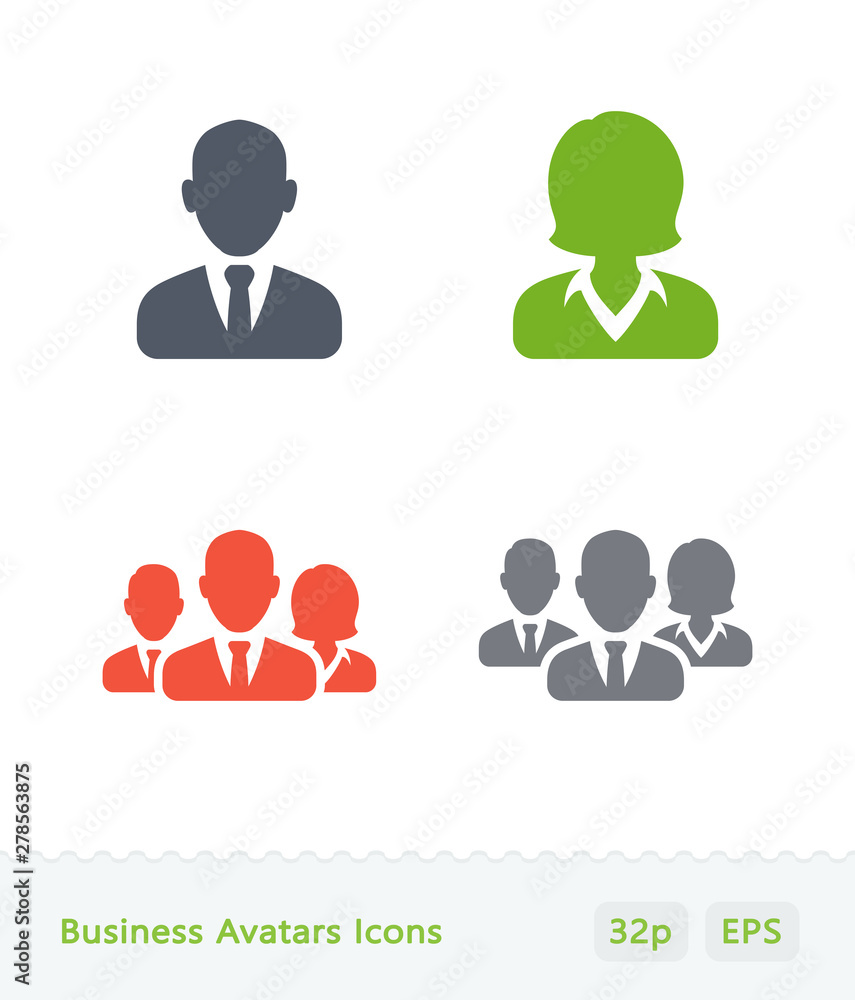 Business Avatars - Sticker Icons Business Avatars - Sticker Icons