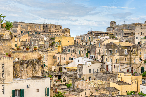 Amazing landscape with Matera, Italy - European capital of culture in 2019.