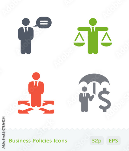 Business Policies - Sticker Icons