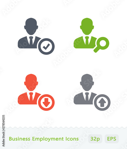Business Employment - Sticker Icons