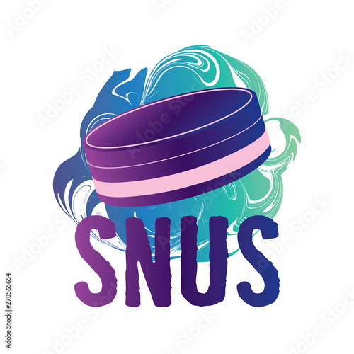 Vector logo of snuff and chewing tobacco
