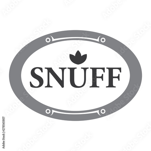 Vector logo of snuff and chewing tobacco