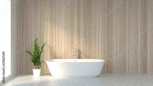 Minimalist clean bathroom background image decor 3d rendering  Scandinavian design style
