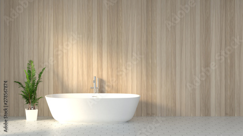 Minimalist clean bathroom scandinavian design style 3d rendering Interior decoration of the bathroom background