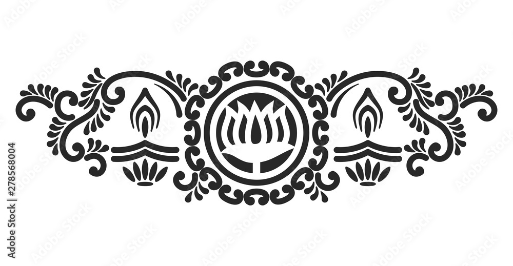mehndi template illustration mehndi template illustration