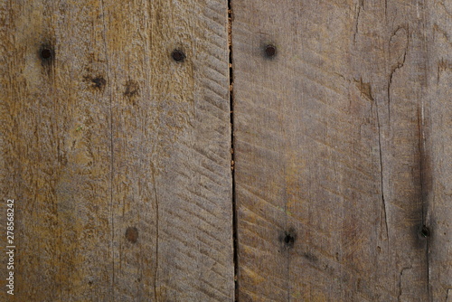 100 year old wooden wall background, dirty wood texture © amonphan