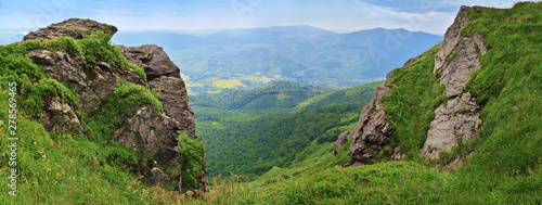 Panorama of rocks on Pikuy mount