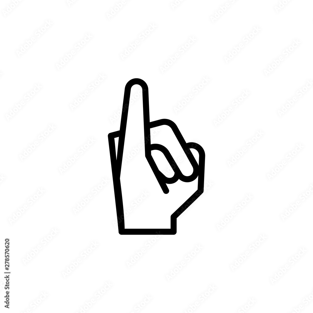 Hand gesture gesture outline icon. Element of hand gesture illustration icon. signs, symbols can be used for web, logo, mobile app, UI, UX Hand gesture gesture outline icon. Element of hand gesture illustration icon. signs, symbols can be used for web, logo, mobile app, UI, UX