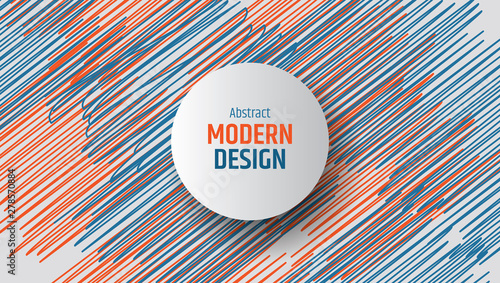 Colored geometric vector background with lines