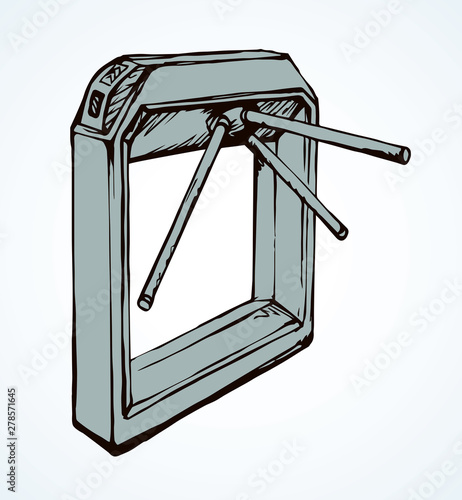 Turnstile. Vector drawing